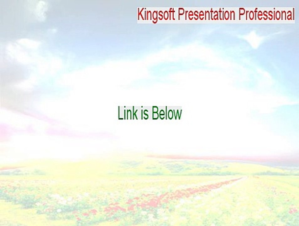 Kingsoft Presentation Professional Full (Instant Download 2015)