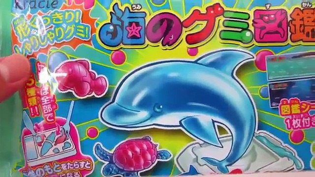 Kracie Popin Cookin Umi No Gumi Zukan Sea Animal Gummy Candy DIY Kit!