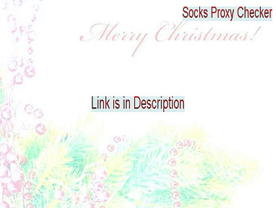 Socks Proxy Checker Serial - Instant Download 2015