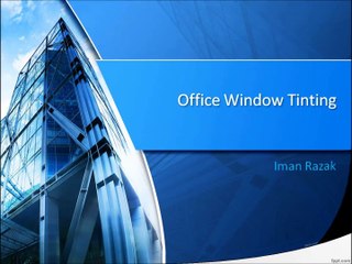 Office Window Tinting