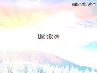 Automatic Word Keygen [Free Download 2015]