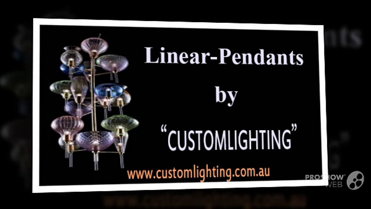 Linear-Pendants by Custom Lighting