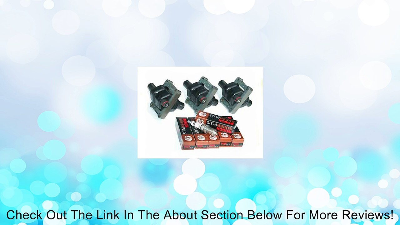 IC25 UF137 0221506444 94-98 Mercedes Benz 3 Ignition Coil + 6 Plugs C280 C230 E320 S320 94 95 96 97 98 Review