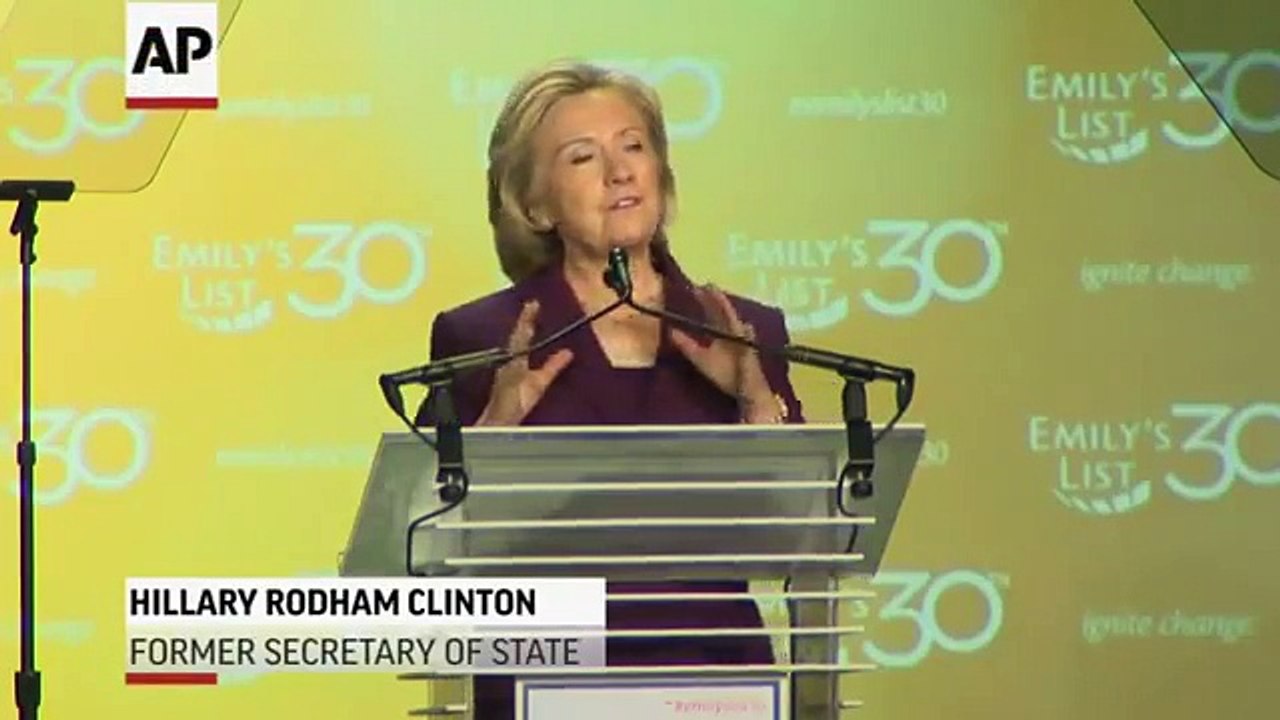 Clinton Doesn't Mention Emails in Speech