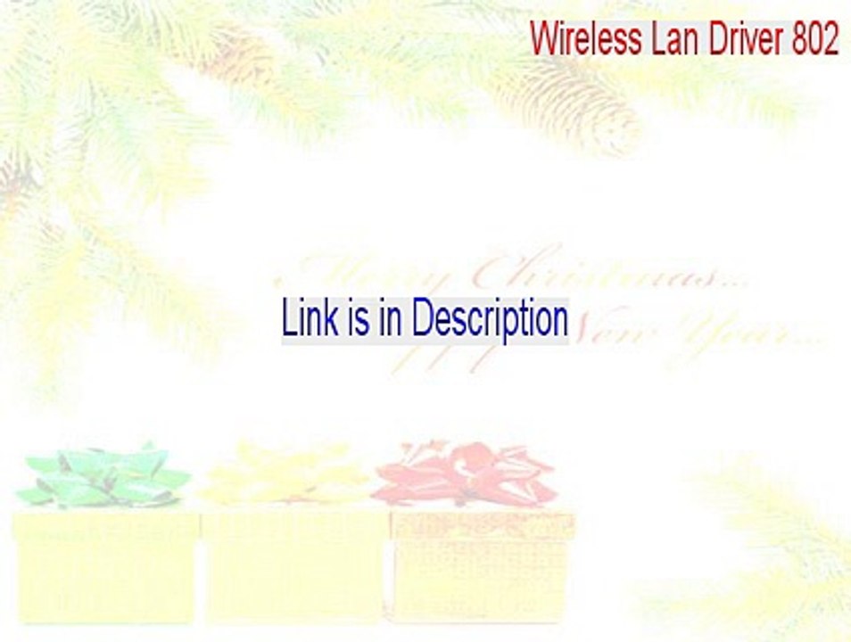 Wireless Lan Driver 802.11b+g 9.0.1.9.zip Free Download - Download Now 2015