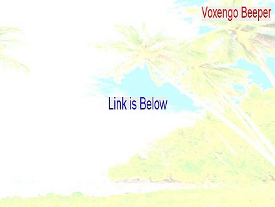 Voxengo Beeper (64 bit) Serial - Instant Download 2015