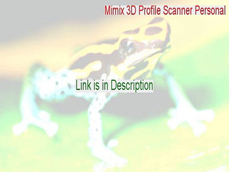 Mimix 3D Profile Scanner Personal Full Download (Instant Download)