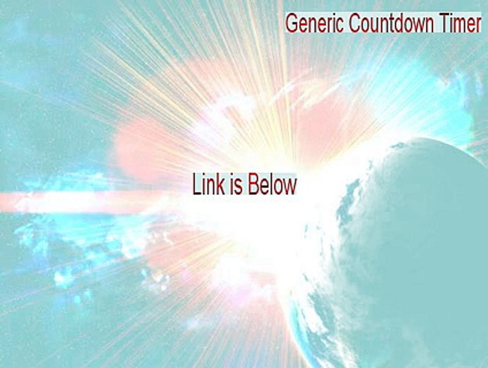 Generic Countdown Timer Full Download [Instant Download 2015]