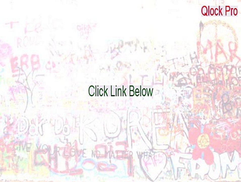 Qlock Pro Full Download Instant Download [2015] video Dailymotion