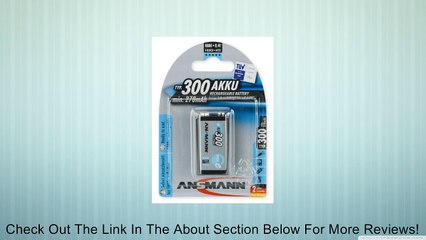 Ansmann 50354539V 300 mAh Low Discharge Rechargeable Battery Review