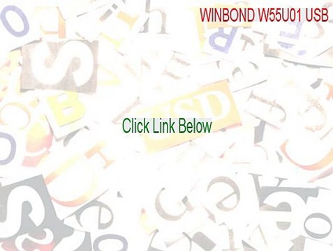 WINBOND W55U01 USB Crack [Download Here]