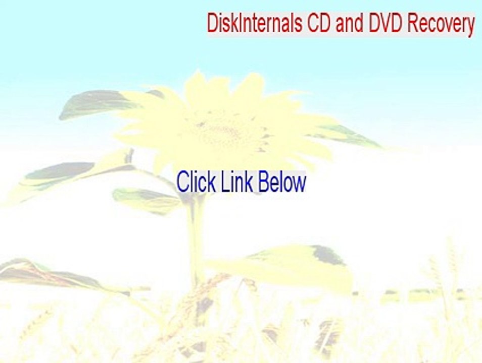 DiskInternals CD and DVD Recovery Download (Download Here 2015)