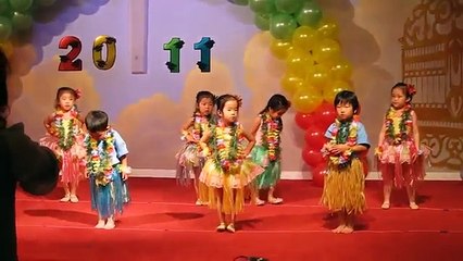 dances at her pre-school