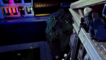 Retour vers le Futur - la scène de l'horloge en version LEGO