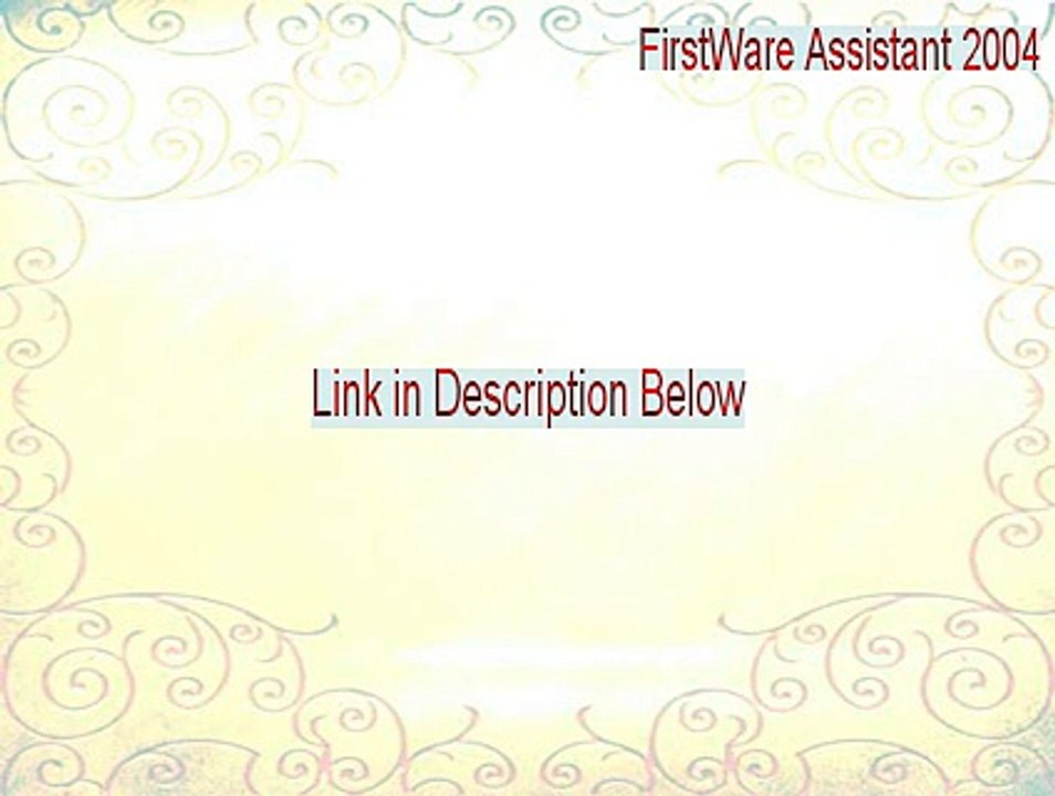 FirstWare Assistant 2004 Serial (FirstWare Assistant 2004 2015)