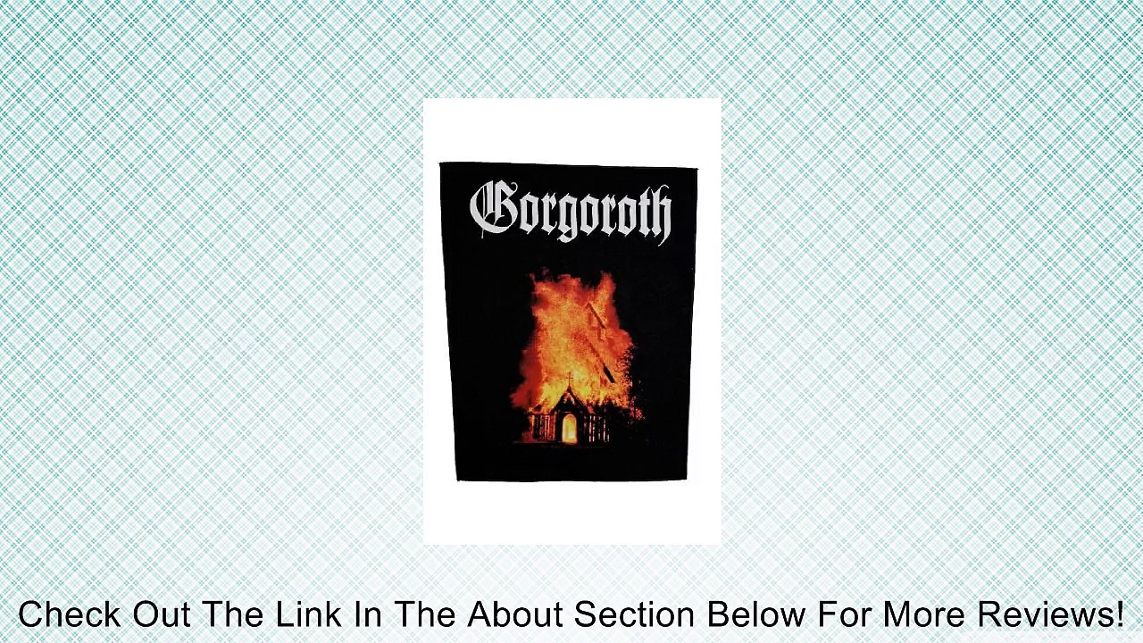 XLG Gorgoroth Burning Church Black Metal Woven Back Jacket Patch Applique Review