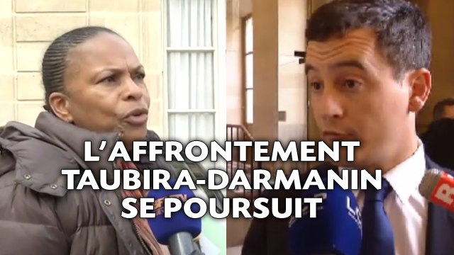 Christiane «Taubira est un tract ambulant pour le FN», Darmanin «persiste et signe»