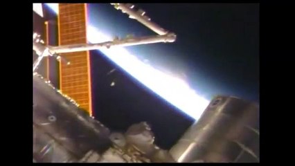 Unusual Looking Objects near the ISS