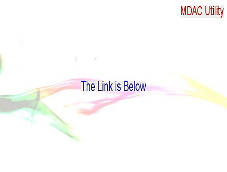 MDAC Utility: Component Checker (64-bit) Download - Download Now [2015]
