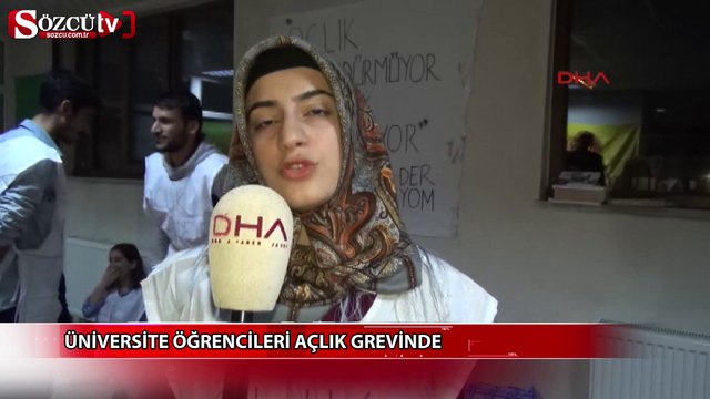 Üniversite öğrencileri açlık grevinde