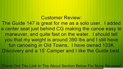 Old Town Guide 147 Recreational Canoe, 14-Feet 7-Inch Review