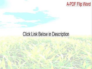 A-PDF Flip Word Key Gen [Instant Download]