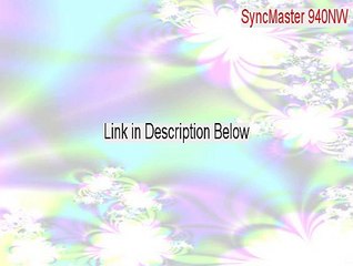 SyncMaster 940NW Full [Instant Download 2015]