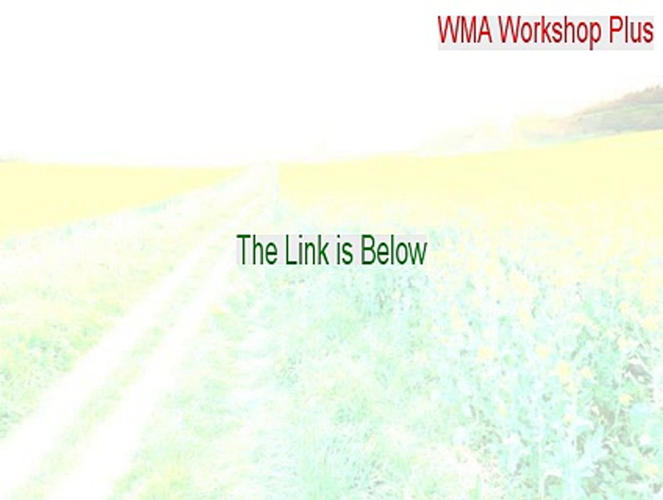 WMA Workshop Plus Free Download (Download Now)