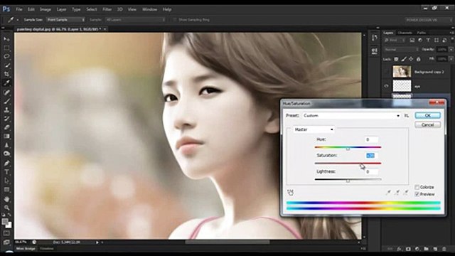 Photoshop Tutorial Photo Effects - Digital Painting Effect