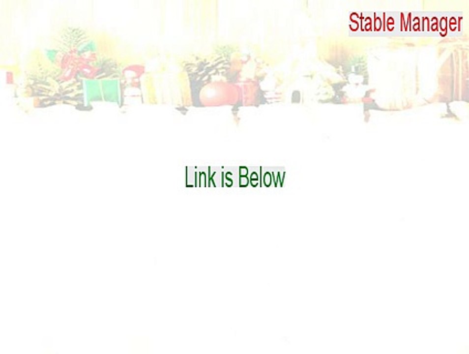 Stable Manager Cracked - Download Now [2015]