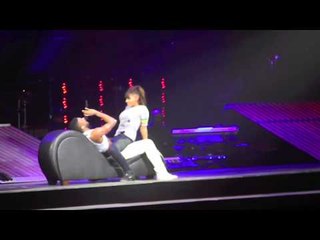 Usher performing:Trading Places - OMG TOUR- PARIS Bercy