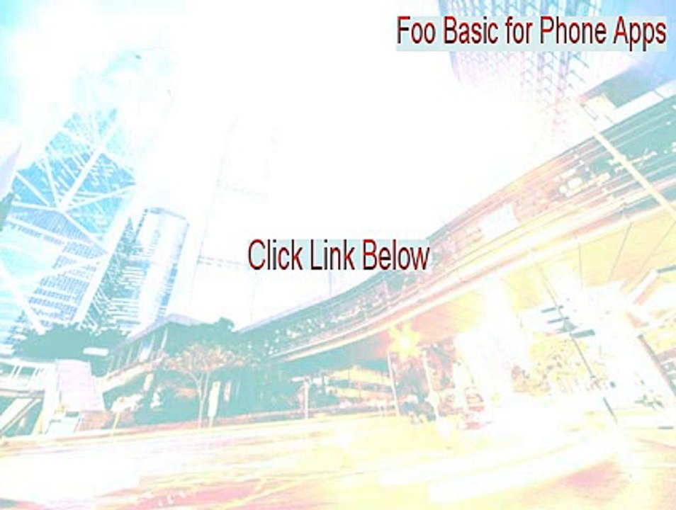 Foo Basic for Phone Apps Crack (Legit Download)
