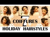 Holiday Hairstyles ❄ Coiffures de fêtes cheveux ondulés / bouclés