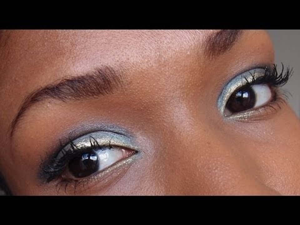 Maquillage yeux : Bleu Turquoise Indigo & Doré | Eyes Make Up Blue & Gold