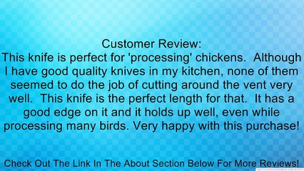 Forschner / Victorinox Poultry Knife, 3 3/4 in Straight Vent Boning, Medium Handle Model 41821 Review