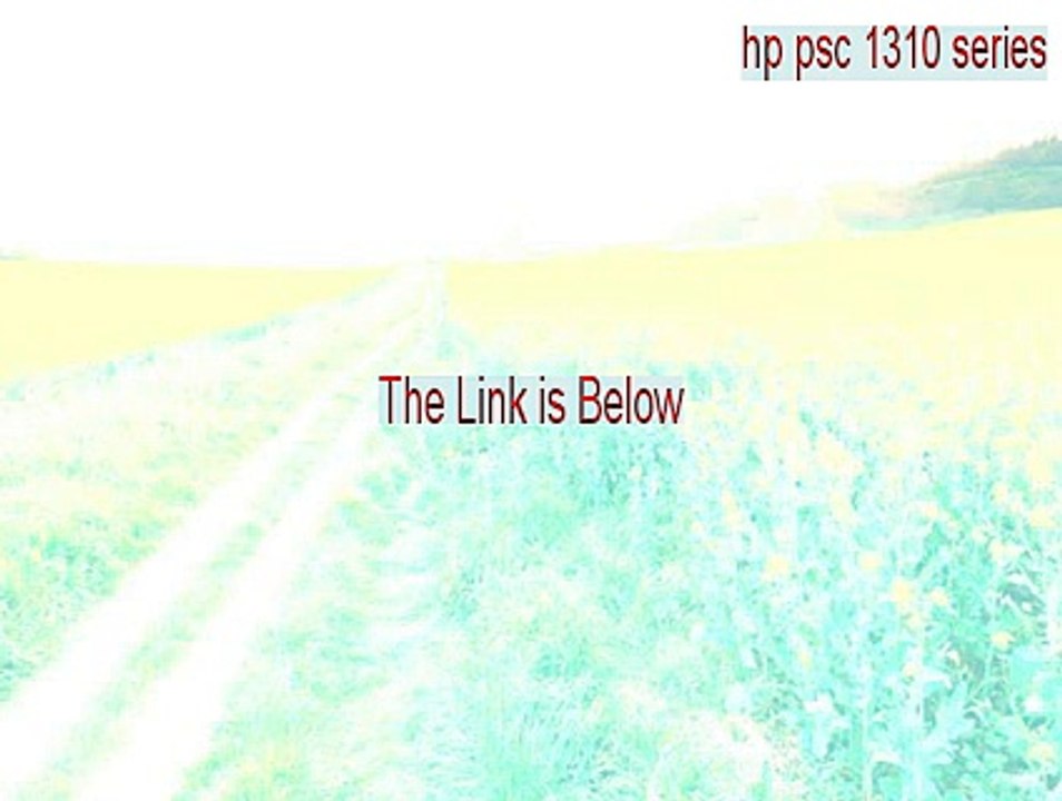 hp psc 1310 series (DOT4) Free Download (Instant Download)
