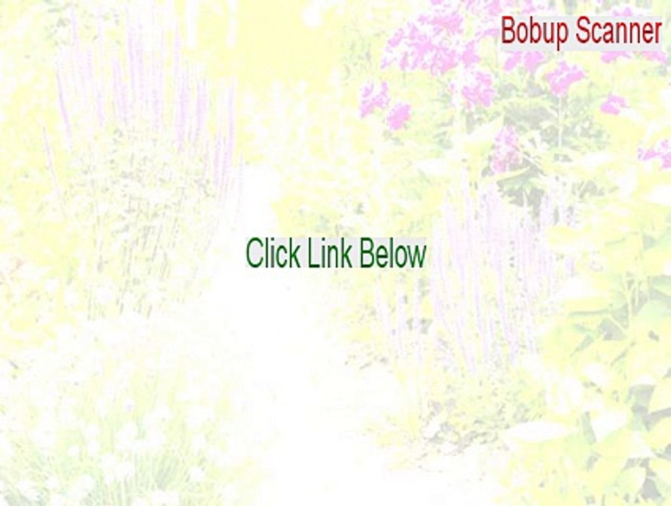 Bobup Scanner Full [Download Here 2015]