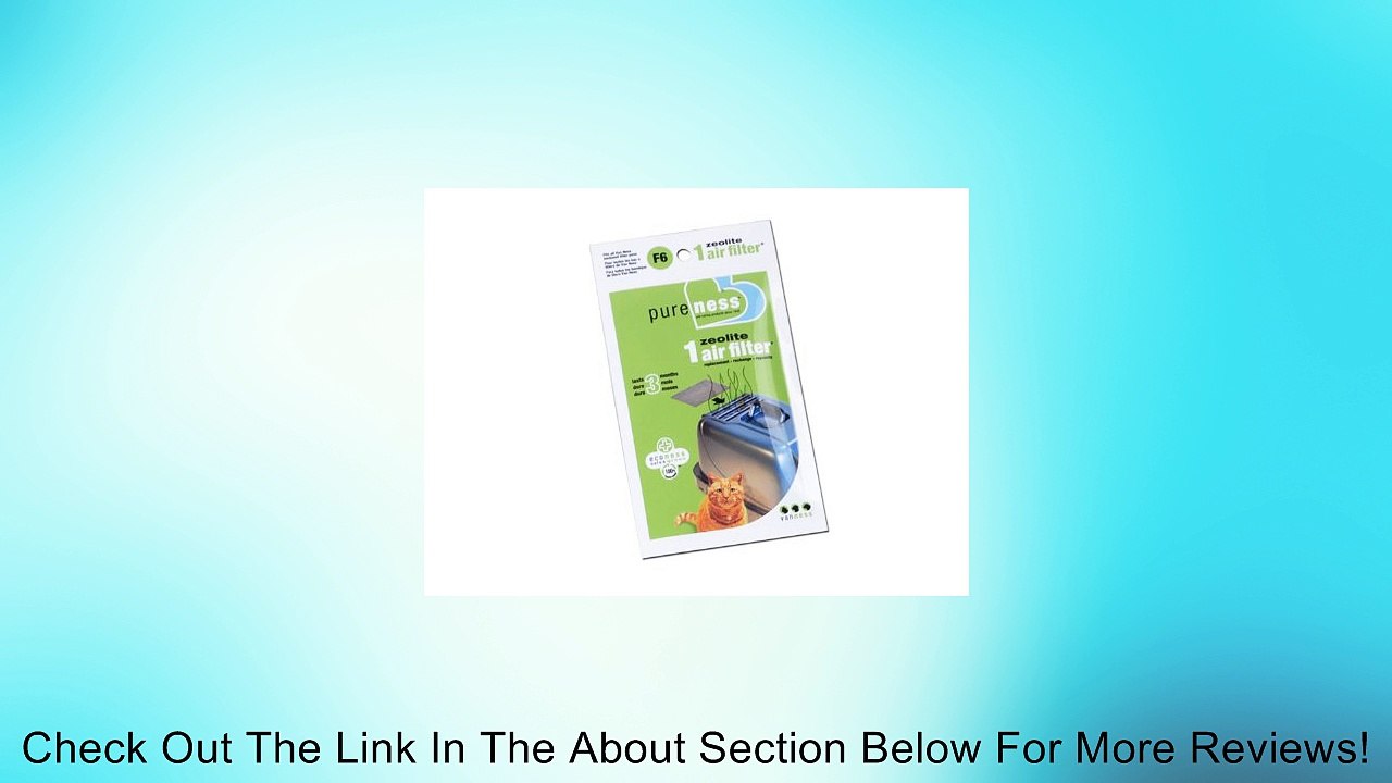 Pureness F6 Zeloite Air Filter for Van Ness Litter Pans (Pack of 6) Review