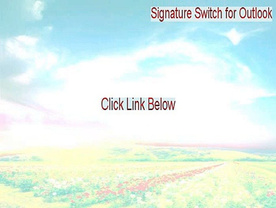 Signature Switch for Outlook Free Download [Instant Download]