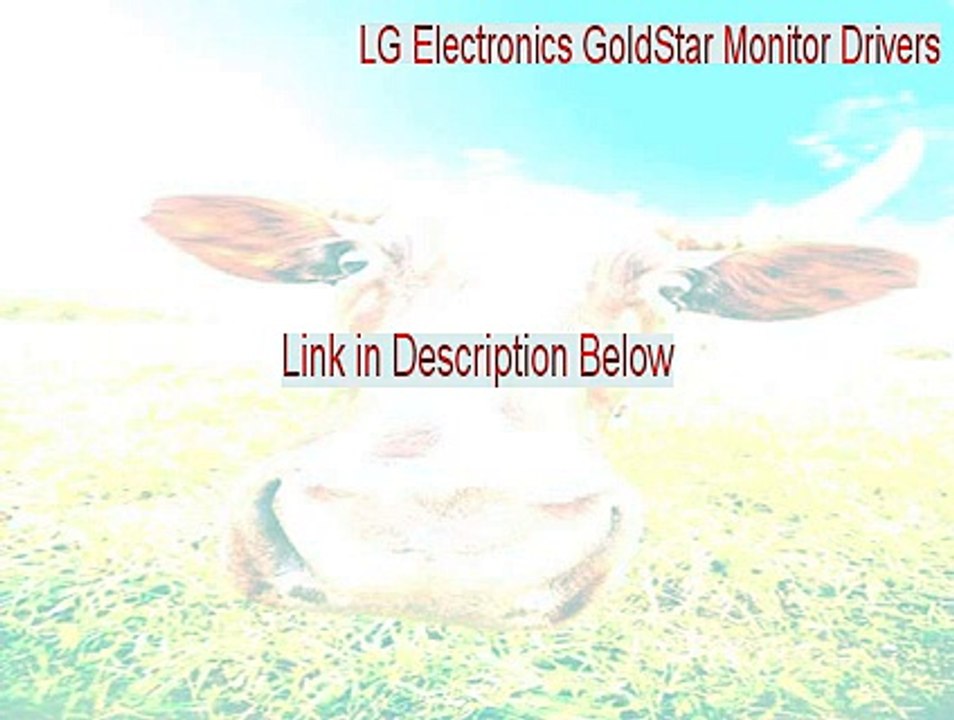 LG Electronics GoldStar Monitor Drivers Keygen - Free Download (2015)
