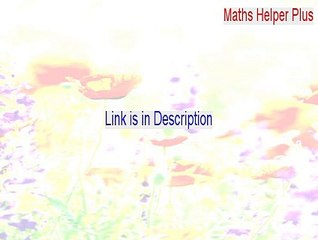 Maths Helper Plus Serial (Free Download)