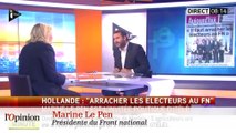 François Hollande et Marine Le Pen dans 