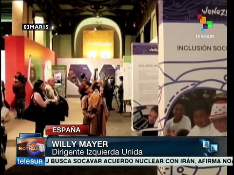 Izquierda española apoya a víctimas de las guarimbas