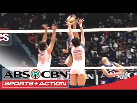 UAAP 77: Morado sets Ahomiro for a spike!