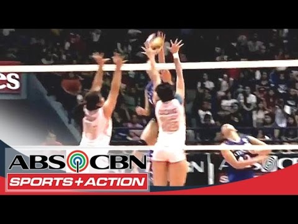 UAAP 77: Morado sets Ahomiro for a spike!