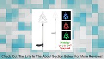 Encore H5176 Solar Powered Color Changing Christmas Tree Garden Stake, Clear Review