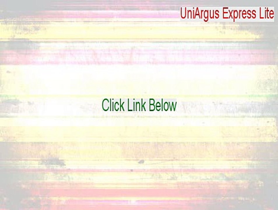 UniArgus Express Lite Download [Instant Download]