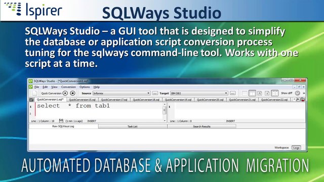 Démo de migration d'Informix vers MS SQL Server