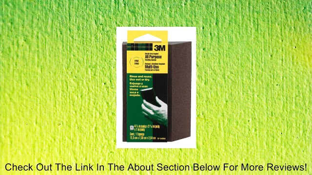 3M CP040-12-CC 4.875 by 2.875 by 1 Inch Sanding Sponge Single Angle, Fine grit Review