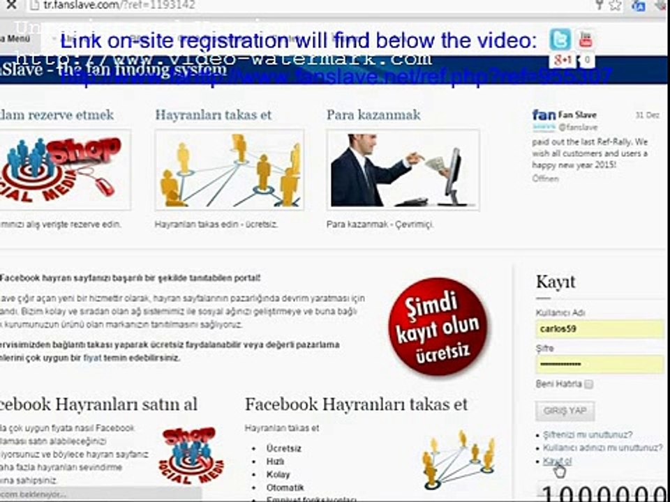 Profit money in euros from social networking sites and YouTube and Google